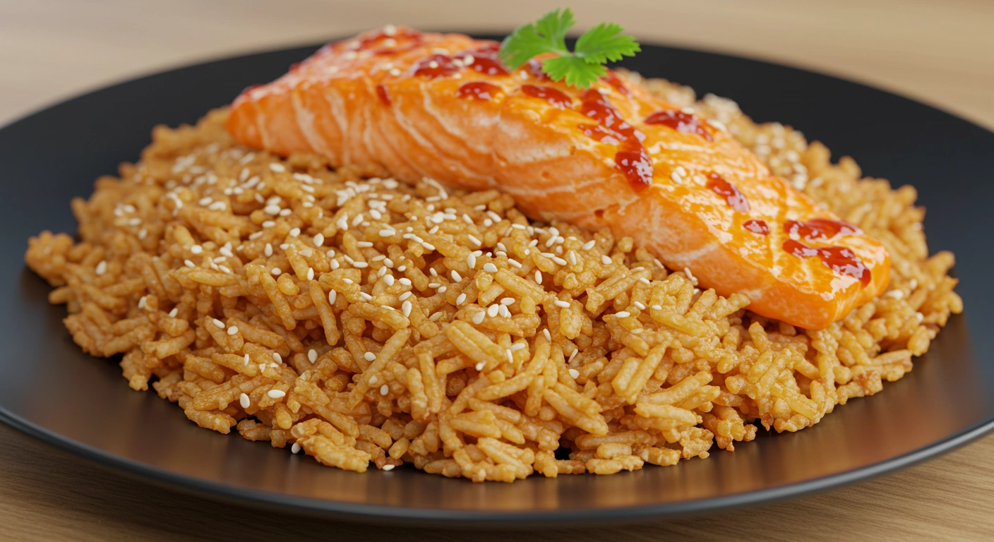 Crispy Rice with Spicy Salmon